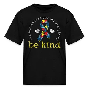 Autism Awareness Be Kind Kid's T-Shirt - Picture 1 of 13