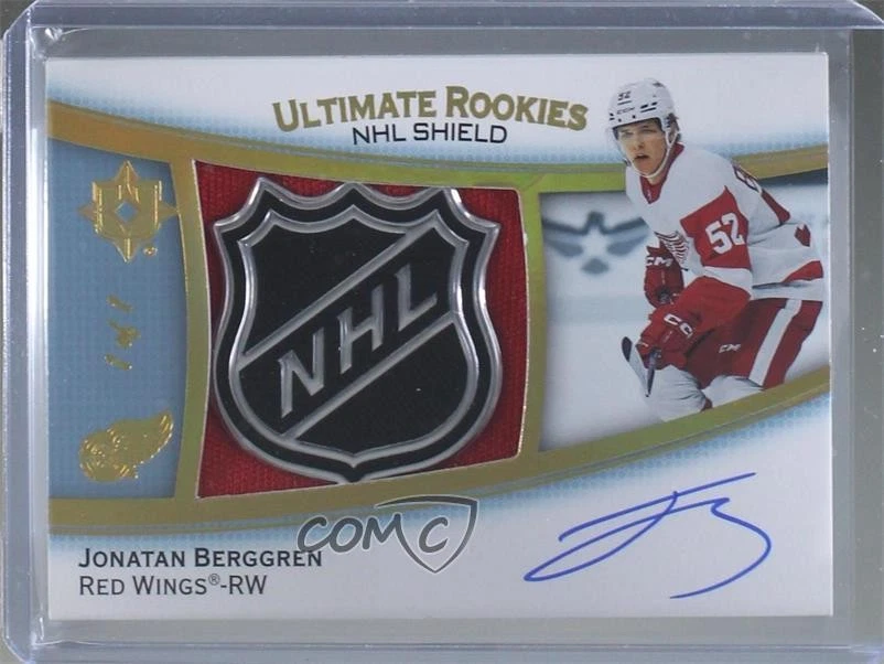 2022 Ultimate Rookies 1/1 Jonatan Berggren RPA Rookie Patch Auto RC Shield n7r - Image 1 of 3