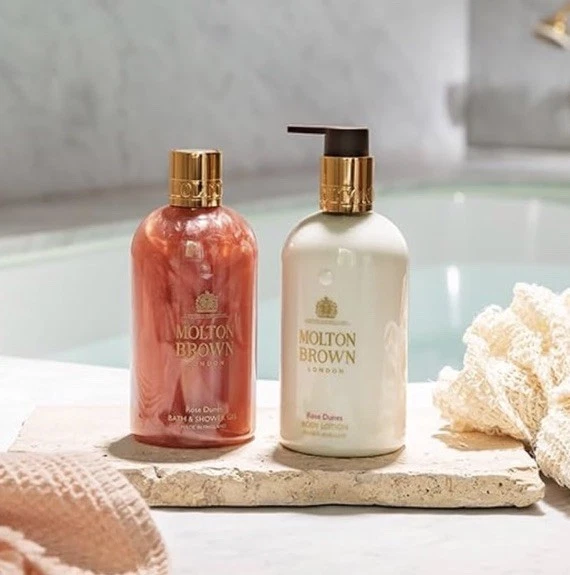 Molton Brown Rose Dunes Bath & Shower Gel & Body Lotion Set 300ml - Image 1 of 1