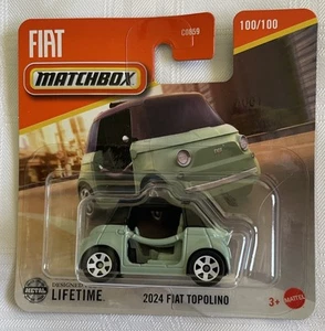 Matchbox 2024 Fiat Topolino 100/100 Mattel Collectable Toy Vehicles Cars - Picture 1 of 3