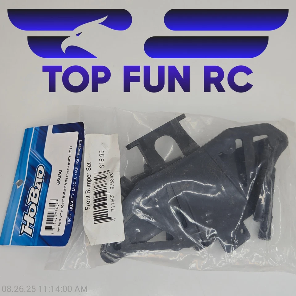 HoBao 85036 Hyper VT Front Bumper Set w/ Body Post 1/8 Scale - Image 1 of 1