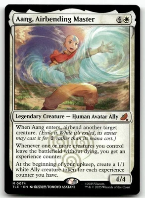 Aang, Airbending Master MTG Avatar: The Last Airbender: Eternal-Legal 74 M NM - Image 1 of 2