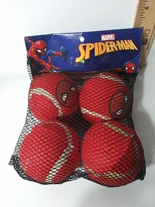 Spiderman Tennis Balls Disney 4 Pack Dog toys Lot - Picture 1 of 1