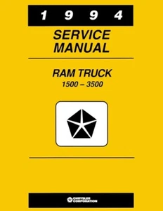 1994 Dodge Ram Truck 1500-3500 Shop Service Repair Manual - Picture 1 of 9