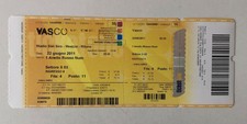 BIGLIETTO / TICKET VINTAGE CONCERTO 2011 VASCO ROSSI STADIO S SIRO MEAZZA MILANO