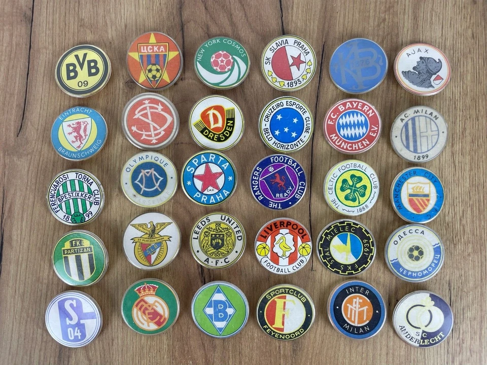 FIFA football emblems FOOTBALL Soccer 1980 USSR BIG BADGE SET 30 pcs collection - Image 1 of 4