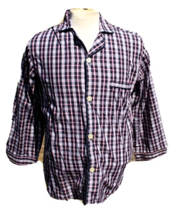 Set pigiama Brooks Brothers da uomo nero, rosso, bianco a quadretti 2 pz 100% cotone taglia S - Foto 1 di 9