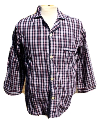 Brooks Brothers Mens Black, Red, White Plaid 2 Pc 100% Cotton Pajama Set Sz S - Image 1 of 4