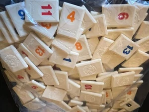 1997 Rummikub Game FULL SET of Tiles Including Jokers 106 Tiles Incl Instruction - Picture 1 of 3