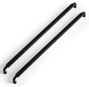 6 Pack 12-3/5 Inch (320Mm) Hole Center Cabinet Pulls Matte Black Zinc Alloy Kitc - Picture 1 of 12