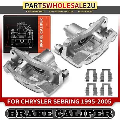 2x Pinzas de freno traseras con soporte para Chrysler Sebring Dodge Avenger Mitsubishi Foto 1 de 4