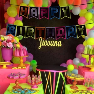 FELIZ CUMPLEAÑOS BANNER BANDERÍN Retro CARTA COLGANTE FIESTA DECORACIÓN GUIRNALDA - Imagen 1 de 12