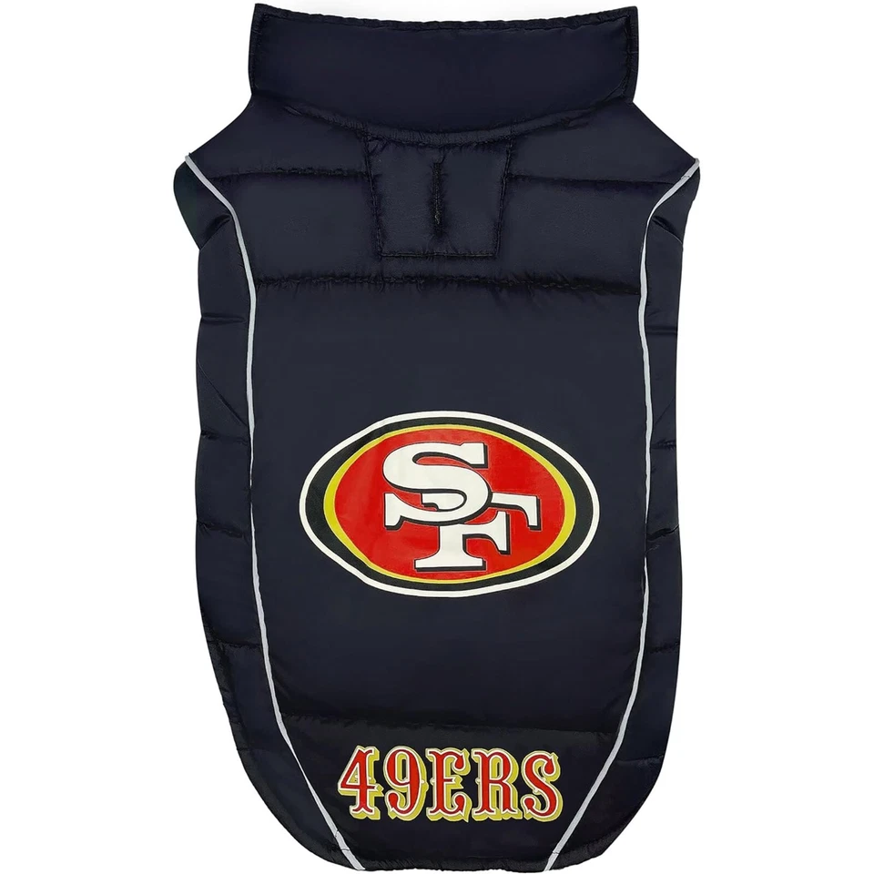 Pets First NFL Puffer Vest Warm Cozy and Waterproof Dog Coat & Cat Coat - Image 1 of 3