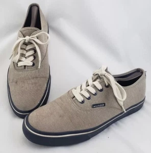 TOMMY HILFIGER Men's Pal Shoes Style TMPAL Tan/Blue Size 11.5/ 11 1/2 - Picture 1 of 9