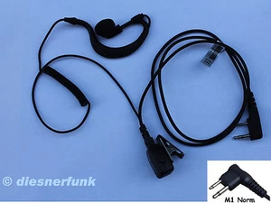 HEADSET SECURITY PY-29-M-R für Motorola  Team  Stabo  mit Motorola M1-Stecker - Bild 1 von 1
