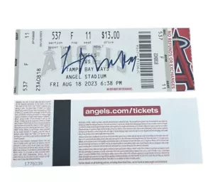 Logan O’Hoppe Signed Autographed 2023 Rookie Season Full Ticket Stub LA Angels - Picture 1 of 1