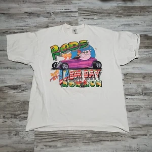 1999 Denham Springs Labor Day Car Show Shirt Adult 2XL Vintage Hot Rod Shirt - Picture 1 of 4
