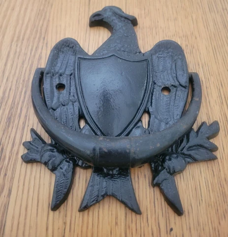 Vintage Cast Iron Eagle Door Knocker, Robert Emig Products 1237B Cover
