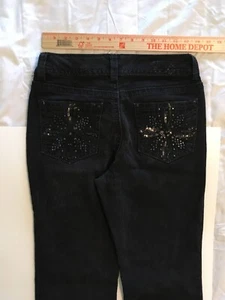 Code Bleu schwarze Jeans, Größe 8/28, moderner Stiefel, Taille 28 Zoll, Schrittlänge 32 - Bild 1 von 12