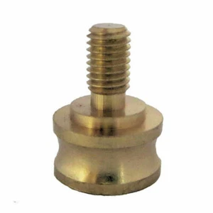 FINIAL REDUCER: 1/4"-27 FINIAL THREAD TO 3/8" HOLE: BRASS,  NICKEL,ANTIQUE BRASS - Picture 1 of 8