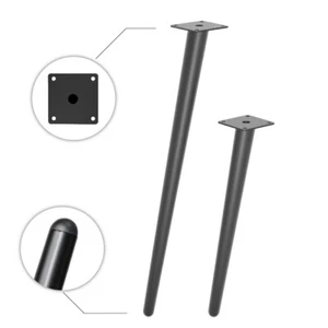 ✅ Schräge Tischbeine aus Metall Höhe 45 cm oder 65 cm | Robuste Metallmöbelfüße - Bild 1 von 13
