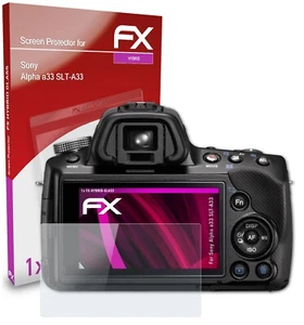atFoliX Verre film protecteur pour Sony Alpha a33 SLT-A33 9H Hybride-Verre - Photo 1 sur 5