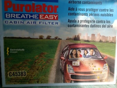 Filtro de aire de una cabina Purolator C45383 JETTA BEETLE GOLF VOLKSWAGEN GTI Foto 1 de 2