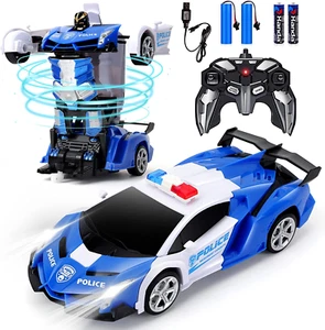 Remote Control Car - Transform Robot RC Car One-Button Deformation 360° Rotating - Picture 1 of 10