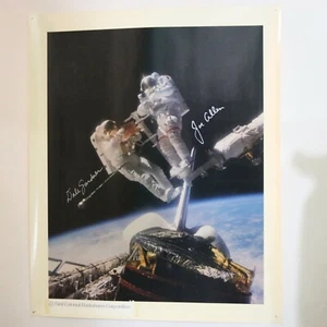 NASA Astronauts Dale Gardner & Joe Allen Signed STS-51A Mission Poster 1984 - Picture 1 of 12