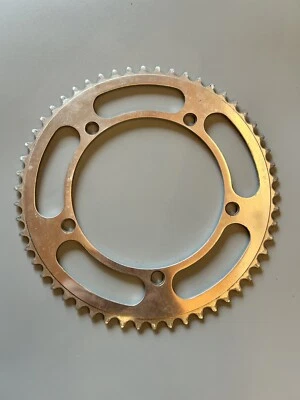 Campagnolo Chainring 54 Tooth 144mm BCD 54t Alloy 54 AS Italy Brev Campy Vintage - Image 1 of 4