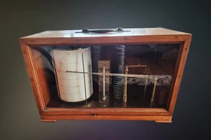 Barograph Negretti & Zambra Richard Freres Paris circa 1885 new - Picture 1 of 18