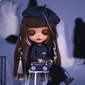 12" Factory blythe Tan Skin Brown Mixed Hair Beautiful Face+Sleeping Eyes - Picture 1 of 5