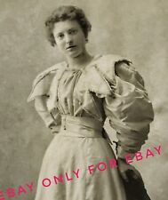 Vintage 1895 Photo Woman in LOM Dress Fashion ROSE MAHLOW GREENSTREET Washington