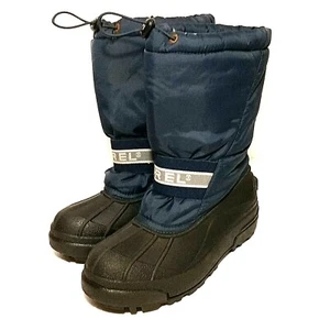 Vintage Sorel Snowboots navy/schwarz Gr. 6 Gummisohle Nylon isoliert Cinch Tie - Bild 1 von 12
