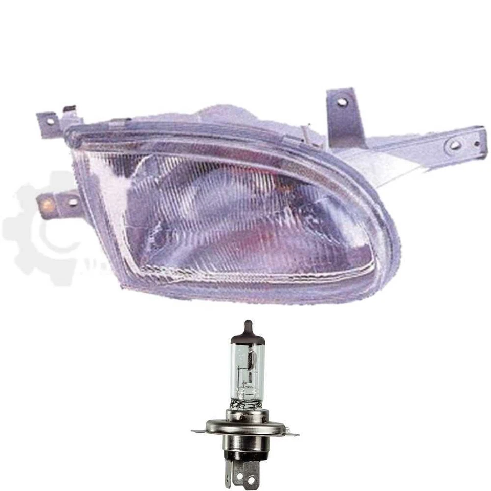 Faro Halógeno Derecho para Hyundai Accent 02.97-12.99 H4 sin Motor - Imagen 1 de 1