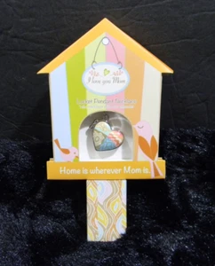 Collar colgante medallón corazón Jil Zarah 16 pulgadas arcilla "Te amo mamá" NUEVO - Imagen 1 de 9