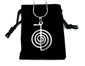 Cho Ku Rei Halskette Reiki Kraft Symbol Choku 16-50" Schlangenkette alle Edelstahl nb - Bild 1 von 8