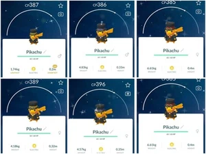✨ Shiny Pikachu Dapper ✨ RED-YELLOW-BLUE - PTC - 20k stardust - Picture 1 of 4