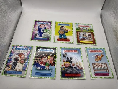7 Garbage Pail Kids American as Apple Pie Colin Collector green 2016 Aaap Gpk - Image 1 of 2