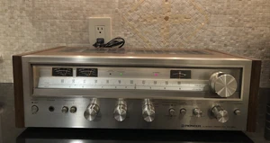 Pioneer SX-580 AM/FM Stereo Receiver VU schwarz Meter 25 WPC Top Zustand - Bild 1 von 14