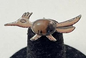 Vintage Bell Trading Post Sterling Silver Road Runner Tie Tack Lapel Pin - Picture 1 of 12