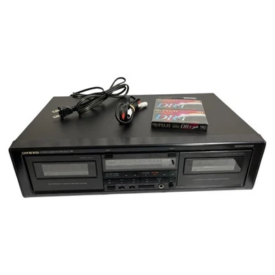 Onkyo TA-RW404 Audio Auto Reverso Doble Cassette Deck Reproductor Grabador *Funciona* Foto 1 de 4