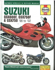 SUZUKI GSX600F GSX750F GSX750 1998-2002 OWNERS WORKSHOP MANUAL *HARDBACK* - Picture 1 of 1