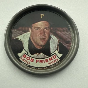 1964 Topps Bob Friend Coin Pittsburgh Pirates Vintage MLB Insert #77 - Picture 1 of 4