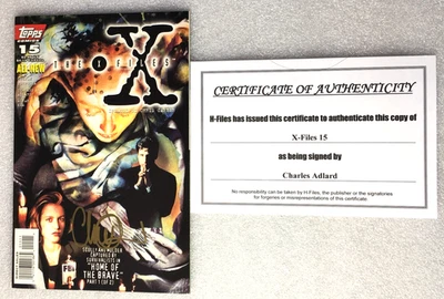 '96 The X-Files Vol. 1 #15 Charles Adlard signed CoA Home of the Brave Part 1/2 Foto 1 de 4