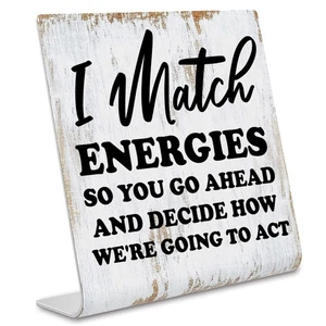 Divertido letrero de escritorio de oficina, citas de humor de oficina decoración regalos para mujeres coworking... - Imagen 1 de 7