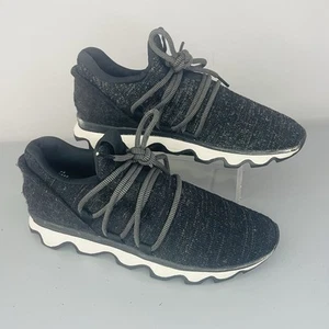 SOREL Women's Kinetic Lace Sneaker Size 9 Heather Black Athletic Shoe Comfy - Picture 1 of 13