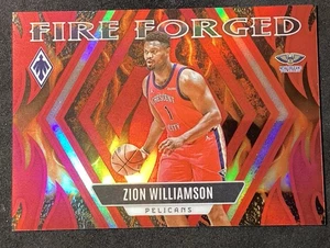 2023-24 Phoenix Basketball Zion Williamson Fire Forged Red  120/125 Pelicans - Picture 1 of 7
