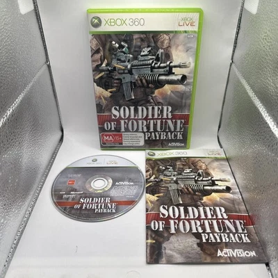 Soldier of Fortune Payback • Xbox 360 Game + Manual (2007) AUS PAL • Australian - Image 1 of 4