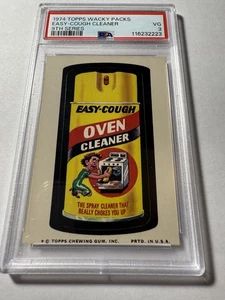 1974 Topps Wacky Packs 9th Series Easy-cough Cleaner PSA 3 VG - Picture 1 of 3